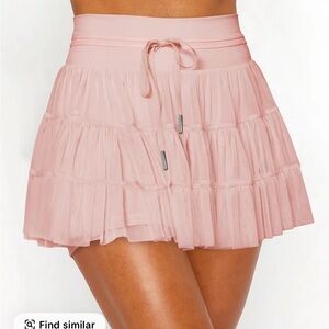 Pink Ruffled Skort
